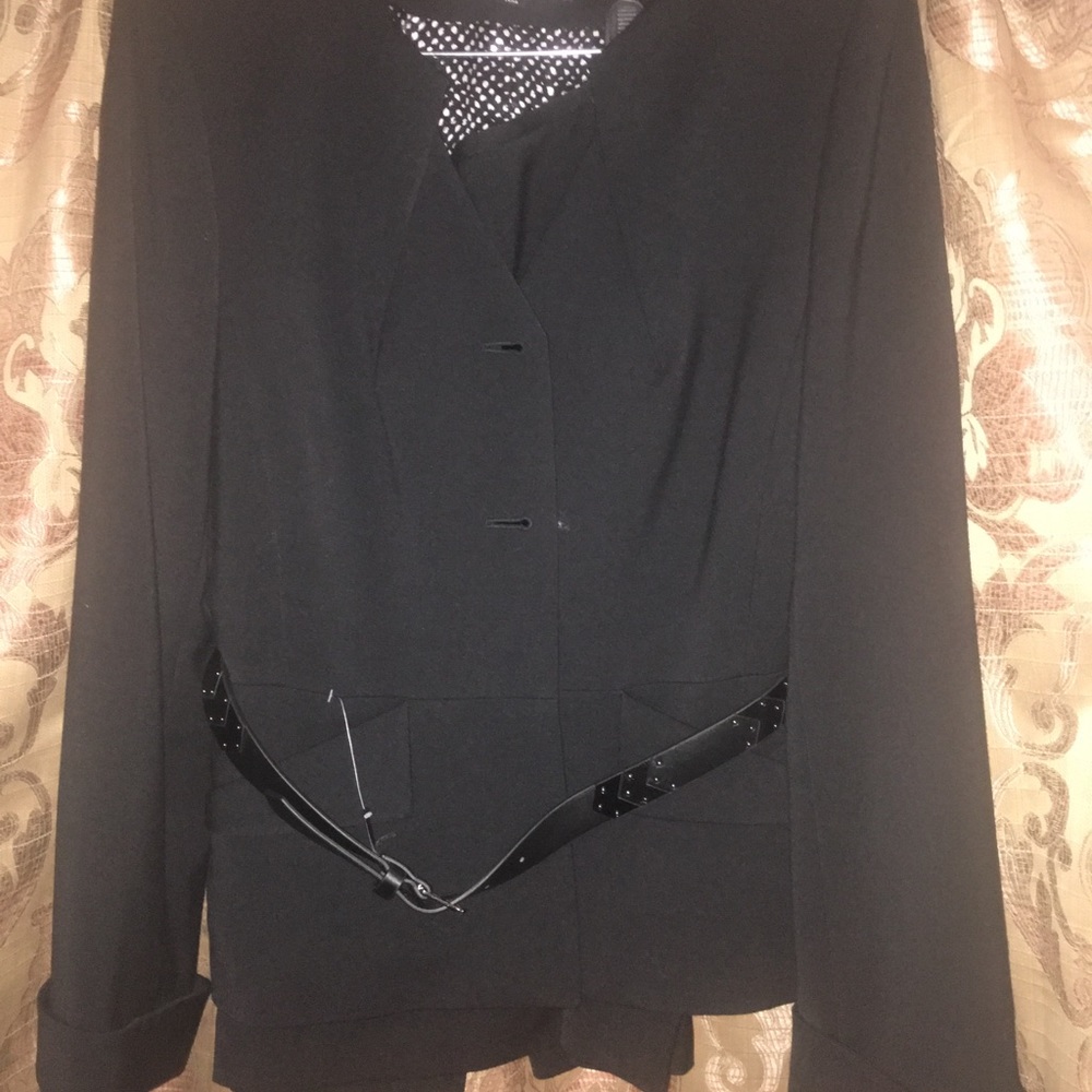 Tahari Black skirt suit